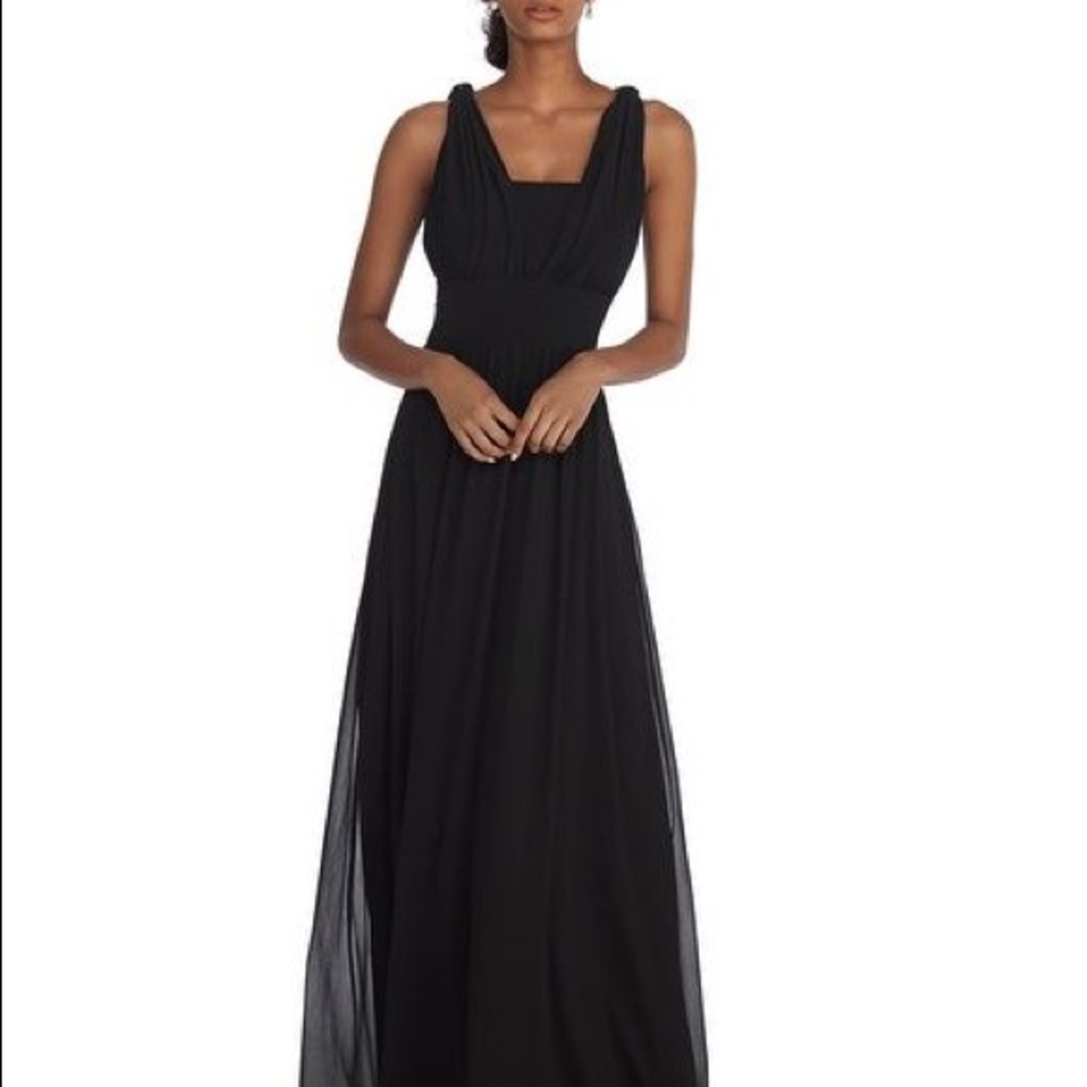 WHBM Chiffon Convertible(Genius) Black Gown